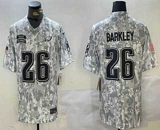 Men's Philadelphia Eagles #26 Saquon Barkley 2024 FUSE Arctic Camo Salute to Service Limited Stitched Jersey Dzhi,We sell and wholesale Men's Philadelphia Eagles #26 Saquon Barkley 2024 FUSE Arctic Camo Salute to Service Limited Stitched Jersey Dzhi on line form chian!